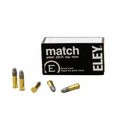 ELEY pistol match cal. 22 lr 40 grains