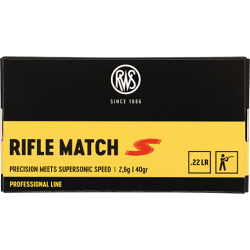 50 munitions RWS Rifle Match S Professional Line .22 LR