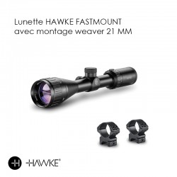 Lunette HAWKE FASTMOUNT 3-9X40 avec montage weaver 21 mm