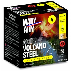 Cartouches de Chasse Mary Arm Volcano Acier - Calibre 20