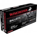 Cartouches à balle Winchester 270 WSM Ballistic Silvertip 150 gr