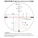 Lunette de tir VORTEX VIPER PST Gen II 5-25x50 réticule EBR-7C Mrad