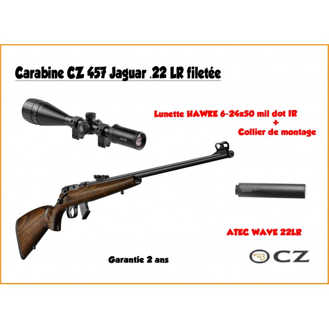 Carabine 22LR MAUSER modèle 45 A, crosse en hêtre, longu…