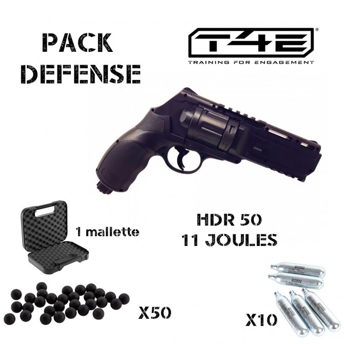 Pack défense Umarex T4E HDR50 (11 Joules) - Armurerie Loisir
