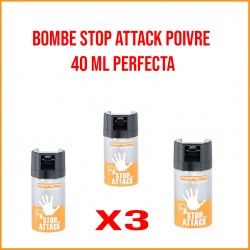 Bombe lacrymogène gaz poivre 50mL - Perfecta