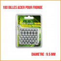 100 Billes Métal 9.5mm NXG Pour Lance Pierre
