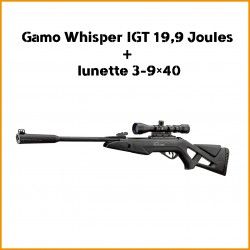 GAMO WHISPER IGT _20 JOULES + LUNETTE 3_9X40