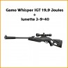 GAMO WHISPER IGT 20 JOULES + LUNETTE 3-9X40