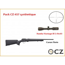 CZ 457 Premium carabine 22LR Canon 24 Fileté 1/2x20 + Lunet